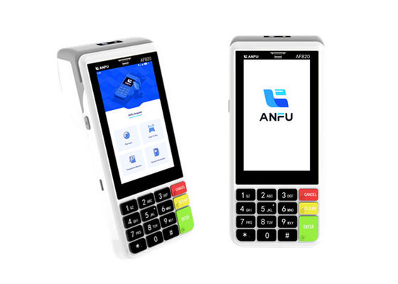 ANFU AF820 Kod tarayıcı 4G / Kablosuz / WIFI Taşınabilir Mobil POS Sistemi ile Android 13 El Alıcı POS Makinesi