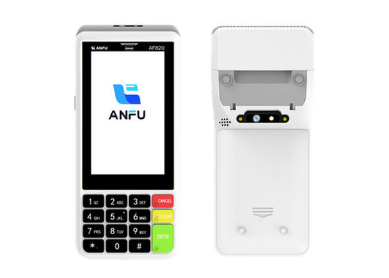 ANFU Smart POS Terminalı Yazıcı Dokunmatik Ekranlı POS Makinesi NFC ile El Pos