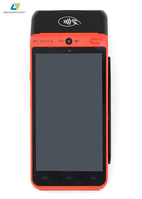 5,5 inç yüksek hızlı yazıcı Android Akıllı POS Terminali Desteği 4G Wifi