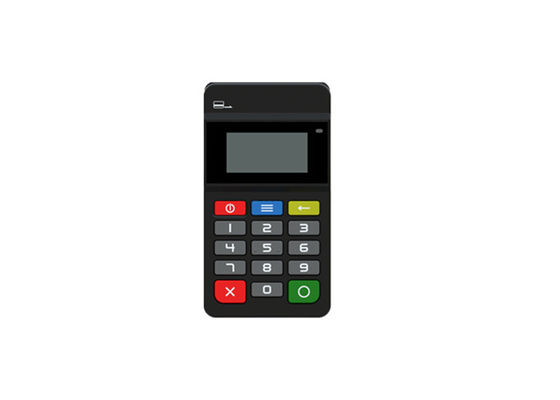 Siyah El Pos Terminali Şık Tasarımlı Pos Terminal Yazıcısı