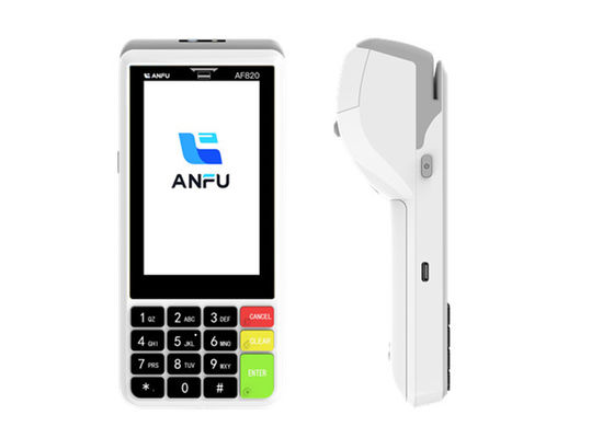 Vergi Kontrolü İçin 4 Inç Politikalar Akıllı El POS Android POS Terminal 58 mm Sıcak makbuz yazıcısı ile